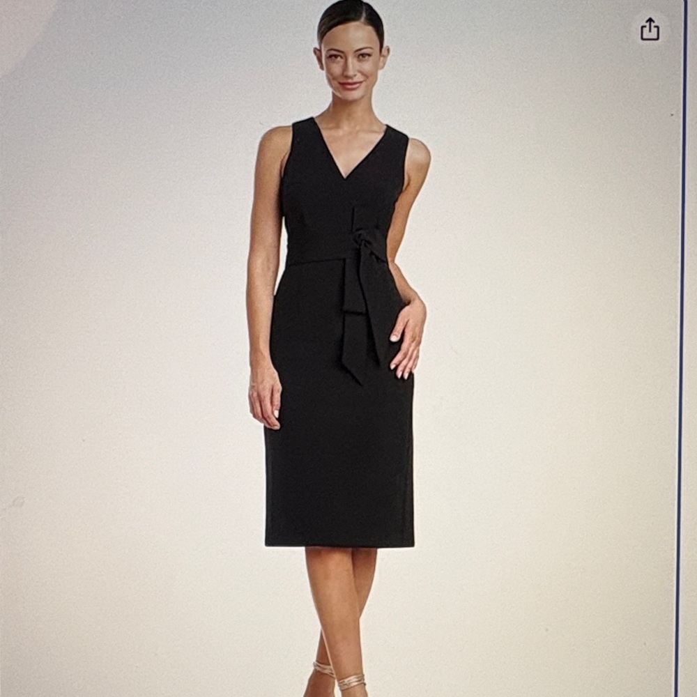 NWT JS Collections Ella Bow Tie Cocktail Dress